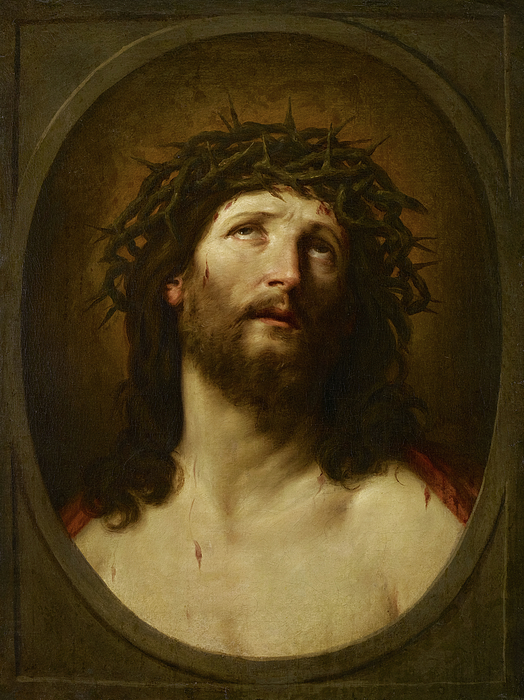 Christ Crowned with Thorns, 1622 Beach Sheet by Guido Reni - Pixels