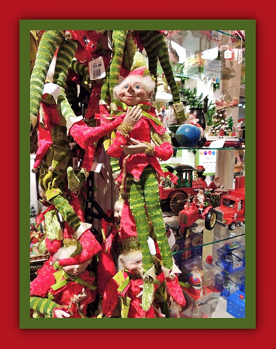 Marian Bell - Christmas Place - A Little Elfen Magic - Framed