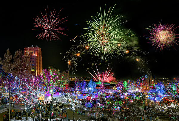 Ogdens Christmas Village 2022 Christmas Village, Ogden Utah Duvet Cover For Sale By Michael Ash