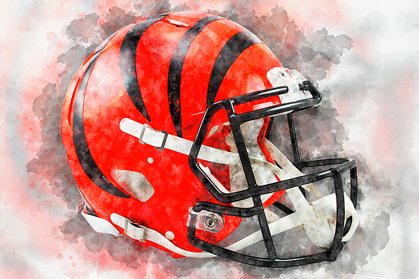 Cincinnati Bengals Helmet Logo Panel