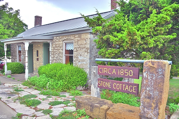 Lisa Wooten - Circa 1850 Stone Cottage Frederick Weistar House Chester Illinois 