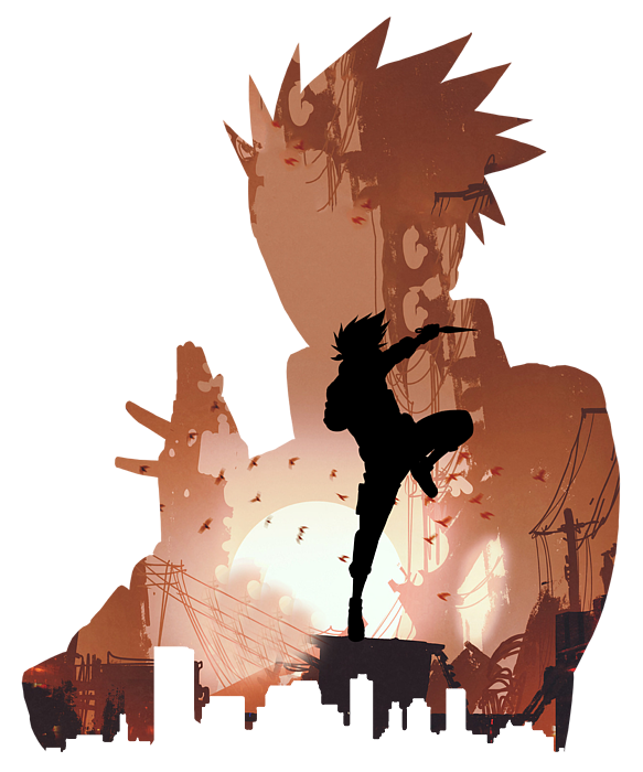 Classic Kakashi Silhouette Naruto Anime Gifts For Fans Poster