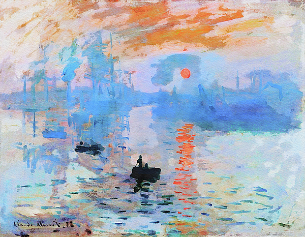 Claude Monet Tote Bag Impression Sunrise Claude Monet 