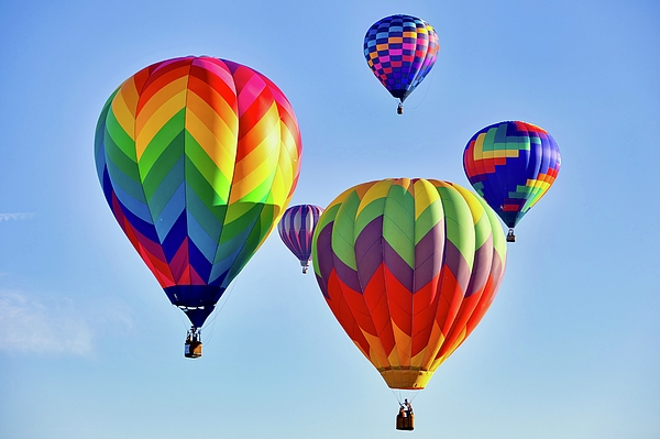 Lynn Hopwood - Close Up of Hot Air Balloons