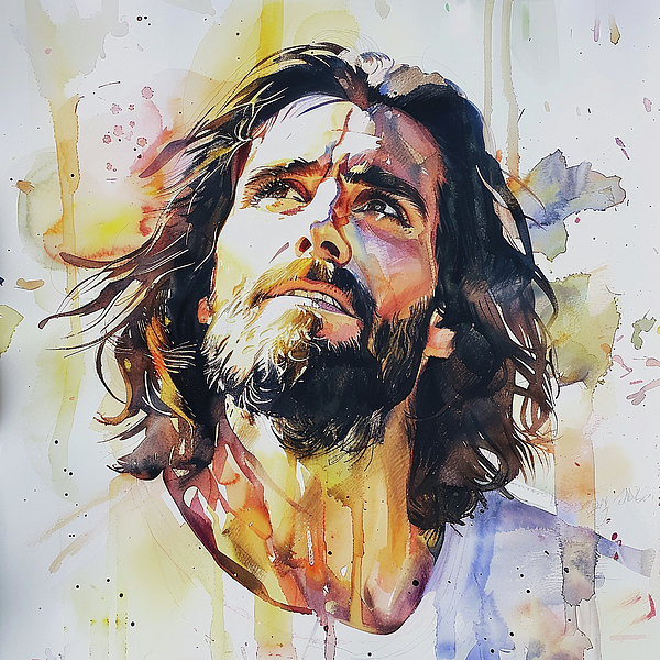 Jose Alberto - Close up of Jesus Christ Art Print 2