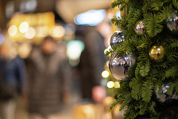 A straw star hanging on a christmas tree Photograph by Stefan Rotter -  Pixels