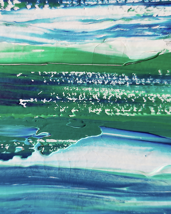 Irina Sztukowski - Coastal Blues Contemporary Decor Ocean Waves Beach Art II