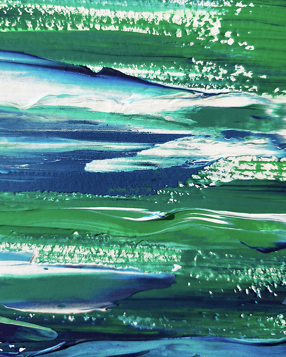 Irina Sztukowski - Coastal Blues Contemporary Decor Ocean Waves Beach Art III
