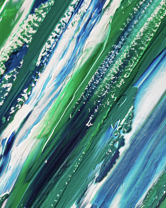 Irina Sztukowski - Coastal Blues Contemporary Dynamic Interior Decor Ocean Waves III
