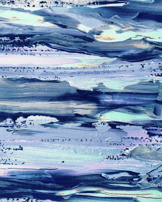 Irina Sztukowski - Coastal Breeze Contemporary Decor Ocean Waves Indigo Blue I