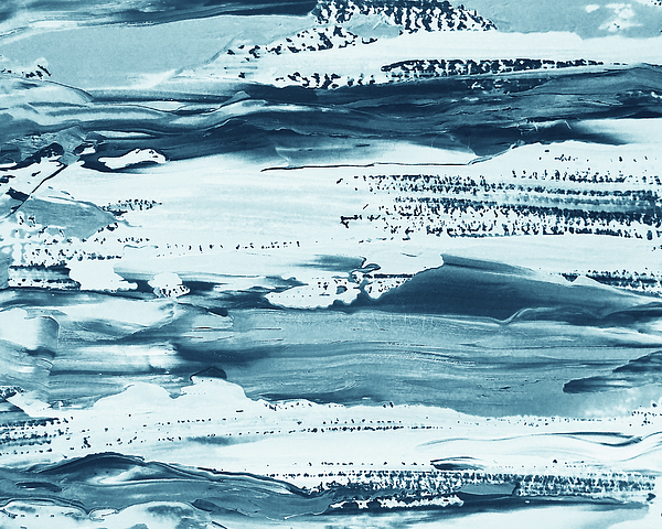 Irina Sztukowski - Coastal Breeze Contemporary Decor Ocean Waves Indigo Blue IV