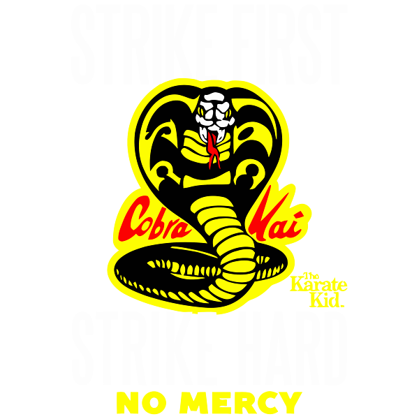 Cobra Kai No Mercy Icon Tote Bag, Official Cobra Kai Merch