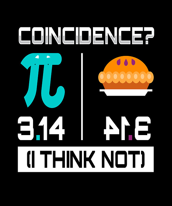 Moon Tees - Coincidence I Think Math Physics Cake Pie