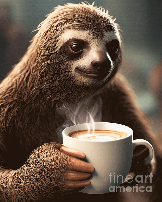 Funny Sloth Coffee Mug, Cute Sloth Gifts For Women and Men, Coffee