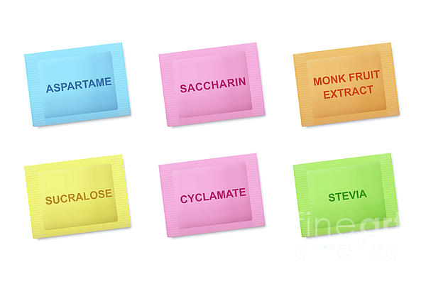 Color codes of sugar substitute packets, sweetener pouches, color  definition Onesie by Peter Hermes Furian - Pixels