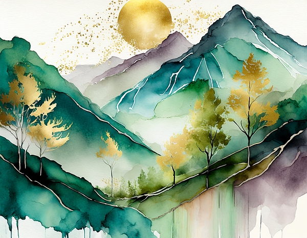 Susan Rydberg - Colorado Mountains Abstract 4