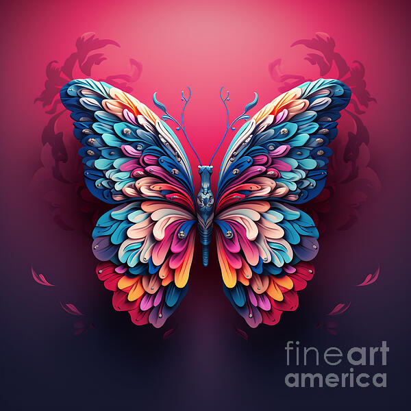 Iyanuoluwa Akojiyan - Colorful 3D Butterfly For Butterfly Lovers, Nature Lovers 
