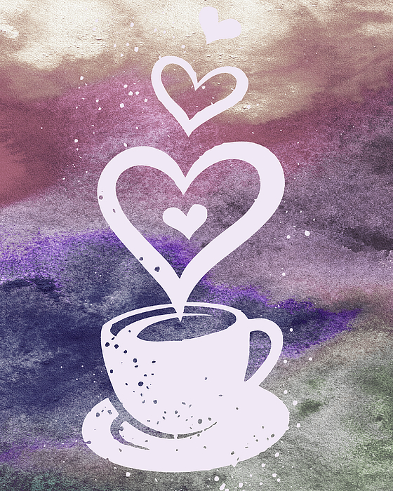 Irina Sztukowski - Colorful And Delicious Watercolor Coffee Cup Cafe Art III