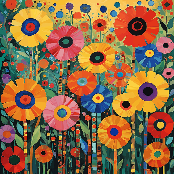 Vicky Brago-Mitchell - Colorful Flower Garden