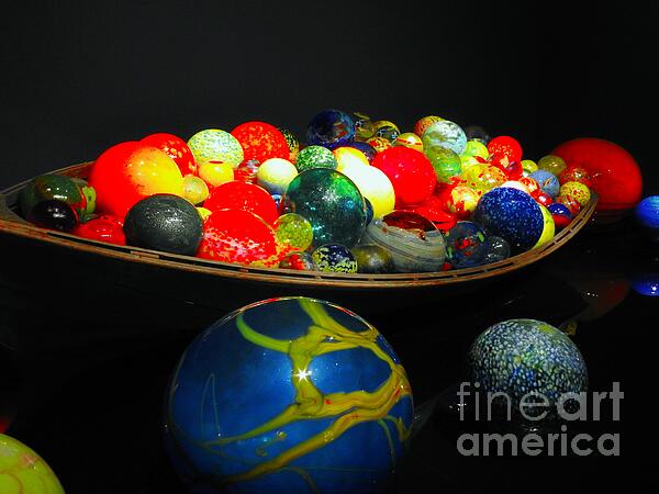 Tina M Powell - Colorful Glass Orbs 