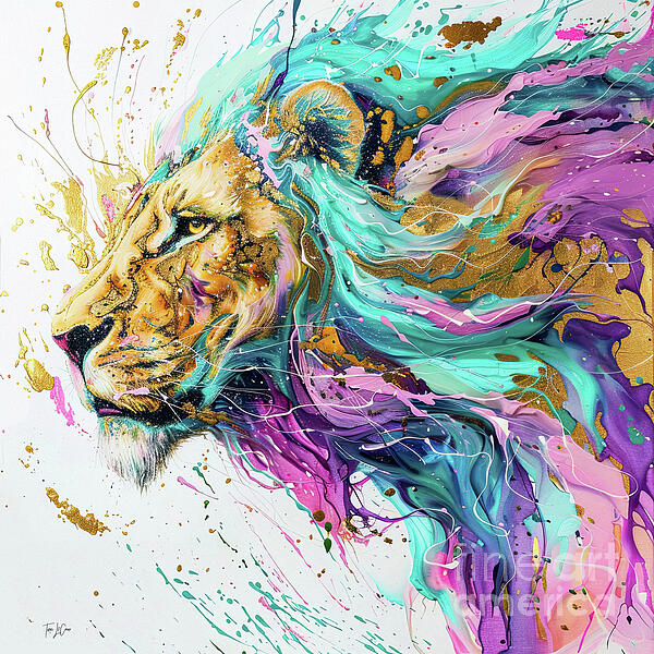 Tina LeCour - Colorful Lion