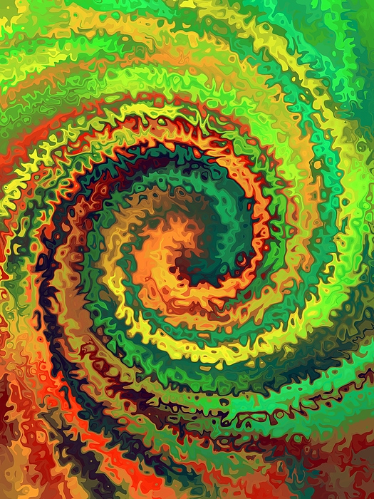 Kathleen Sartoris - Colorful Rotating Abstract