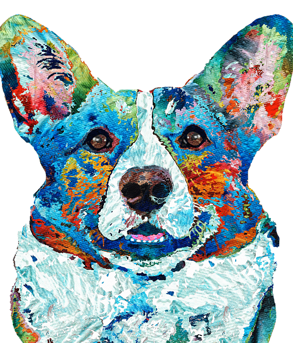Colorful Welsh Corgi Dog Art - Sharon Cummings Jigsaw Puzzle