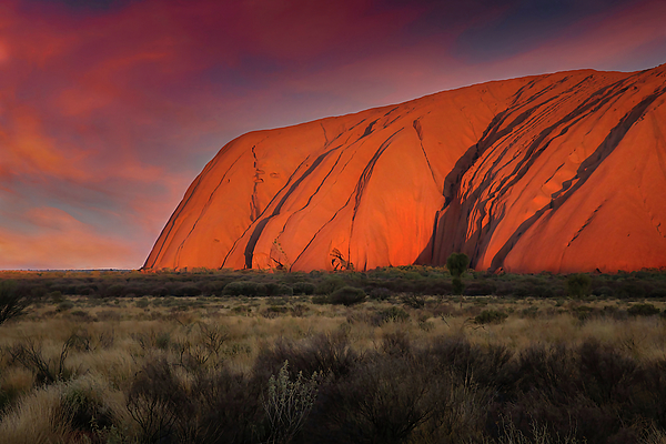 Lexa Harpell - Colourful Sunset over Uluru