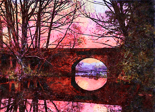 Joe Vella - Colourful sunset, Palmer Bridge, New York