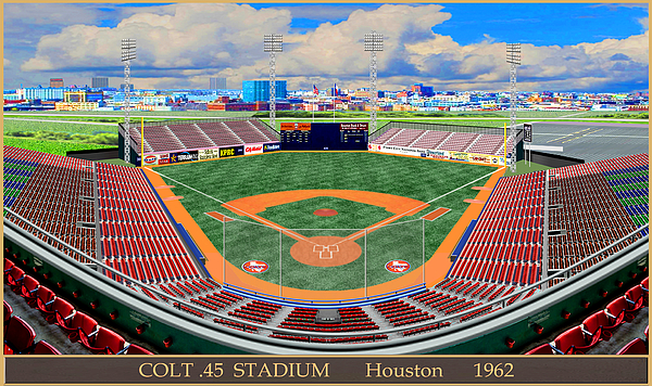  Colt 45s of Houston Baseball Stadium Seating Chart - Vintage  Baseball Wall Decor, Game Room and Man Cave Display, Great Gift for  Baseball Fans and Sports Enthusiasts, 11x14 Unframed Art Print