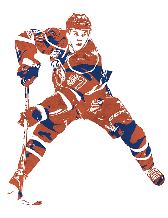 CONNOR McDAVID EDMONTON OILERS PIXEL ART 4 Youth T-Shirt