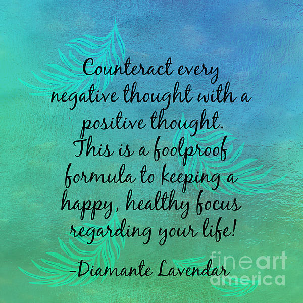 Diamante Lavendar - Counteract Every Negative Thought