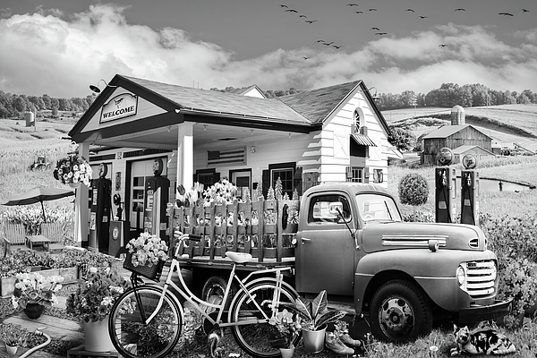 Debra and Dave Vanderlaan - Country Flower Farm Store Black and White
