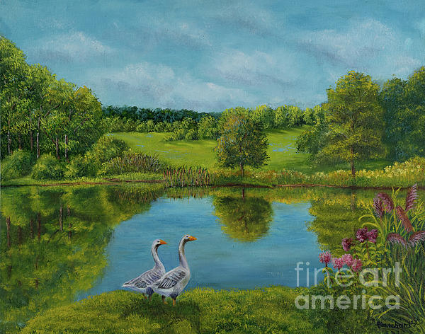 Charlotte Blanchard - Country Pond Geese