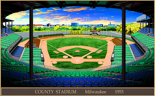 County Stadium 1961 Jigsaw Puzzle by Gary Grigsby - Pixels Puzzles