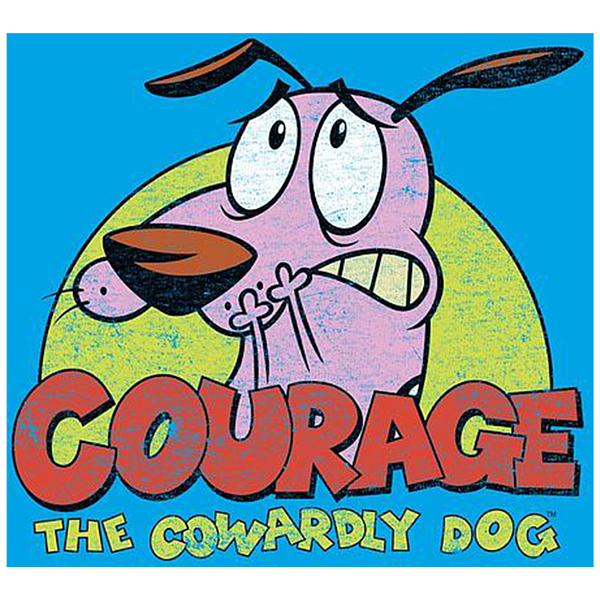 Courage The Cowardly Dog Greeting Card by Randy Pfeffer