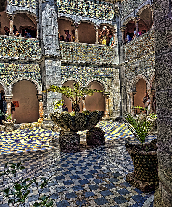Allen Beatty - Courtyard of the Pena Palace - Lisbon Portugal