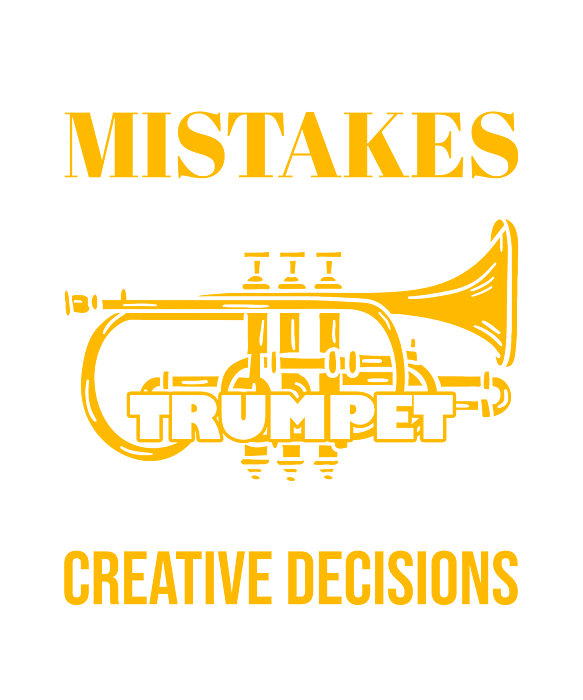 I Don't Make Mistakes When Playing The Trumpet' Men's V-Neck T-Shirt