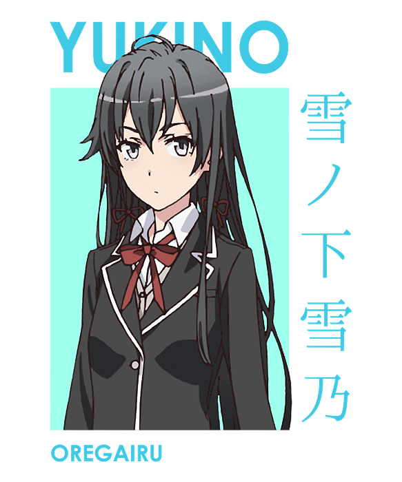 Yukino Yukinoshita Oregairu SNAFU Card Anime Greeting Card for