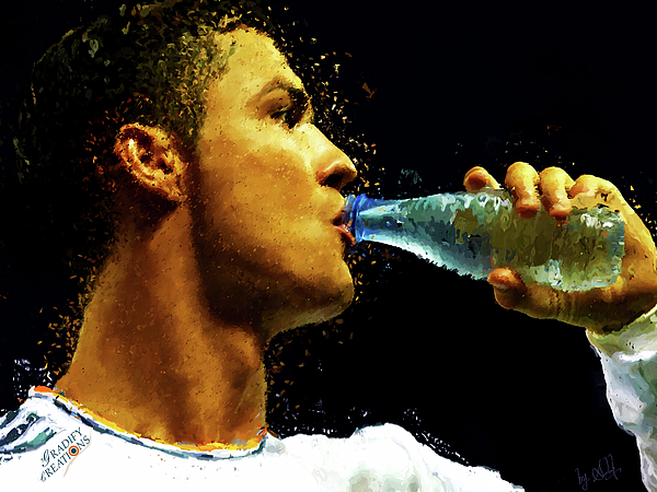 Gradify Creations - Cristiano Ronaldo on a hydration break