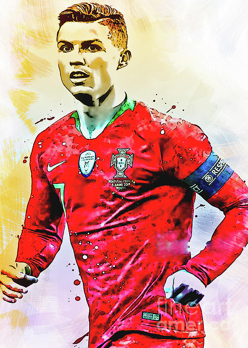 Cristiano Ronaldo Portugal Fleece Blanket by Kun Funny - Pixels