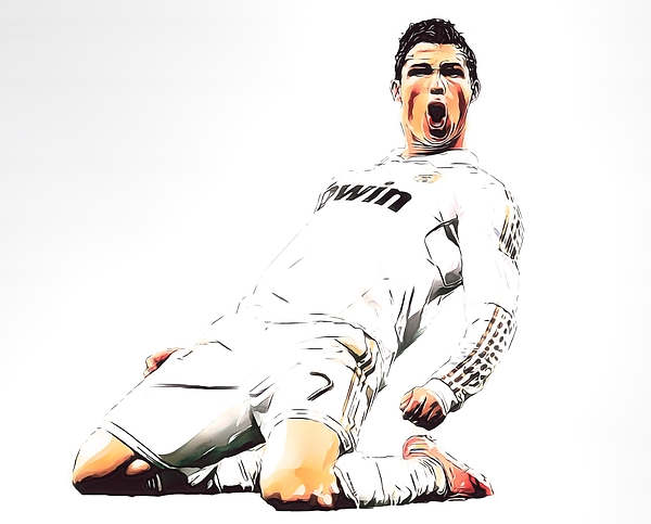 VERY EASY , how to draw cristiano ronaldo cr7 / learn drawing tutorial -  YouTube