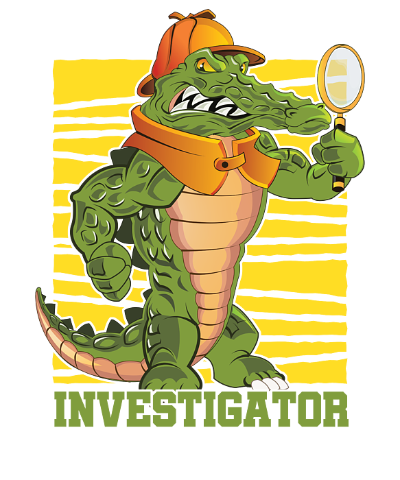 Crocodile Reptile Animals Herpetologist Herpetology Gift Investigator Alligator  Funny Kids T-Shirt by Thomas Larch - Pixels
