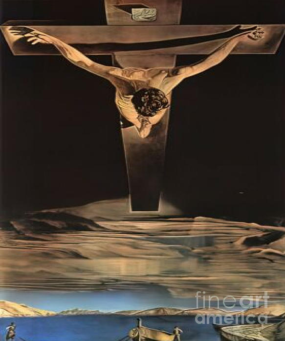 Crucifixion Salvador Dali Greeting Card by Salvador Dali