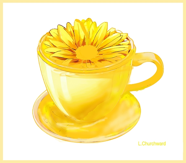 Lois Churchward - Cup with Flower