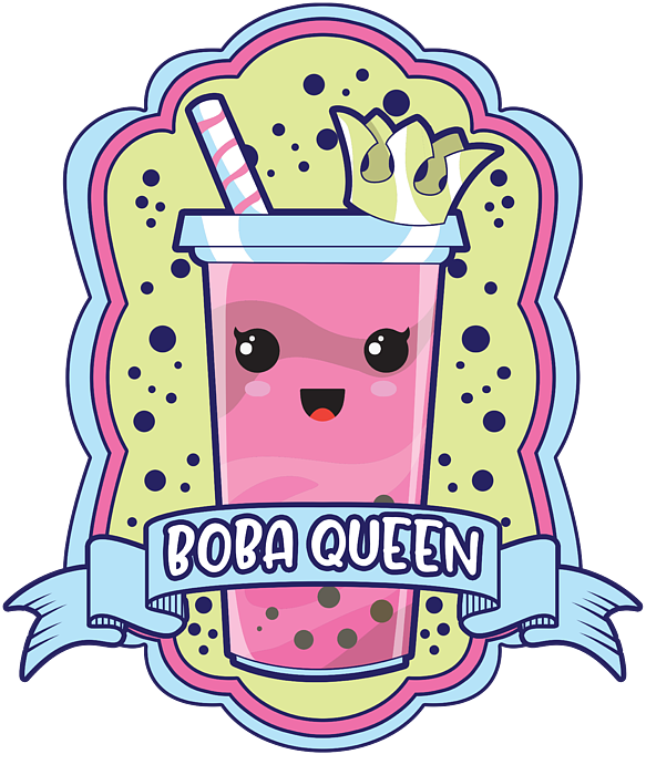 Boba Queen Shirt Cute Kawaii Funny Bubble Tea Shirt