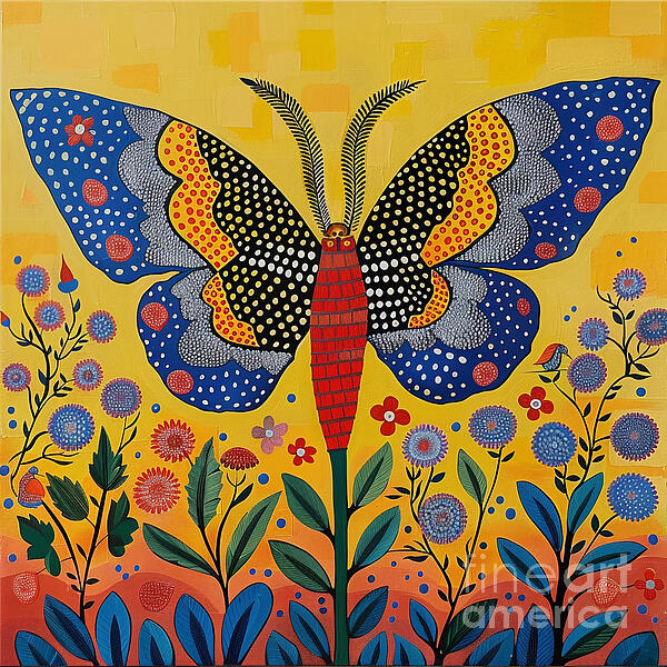 Iyanuoluwa Akojiyan - Cute Bohemian Style Butterfly and Petals