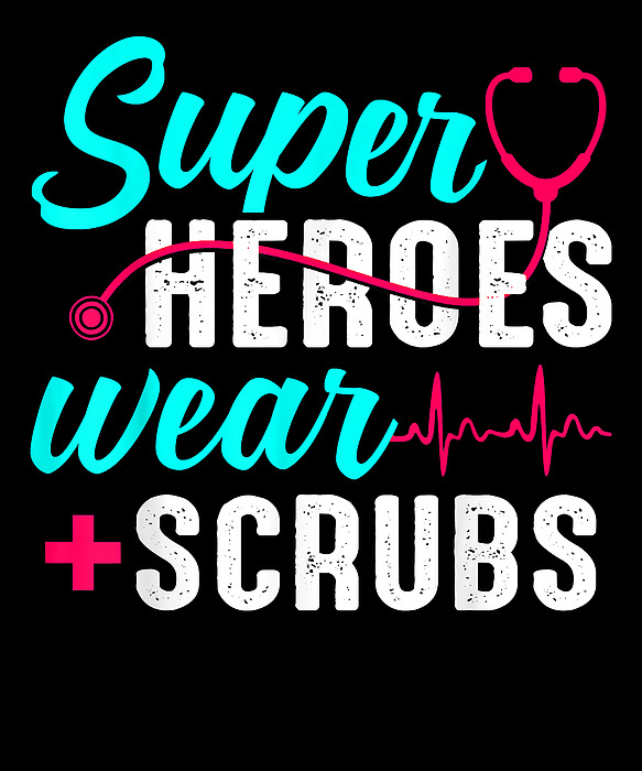 Scrubs Registered Nurse Sticker, RN Sticker, Medical STICKER, Cute Med