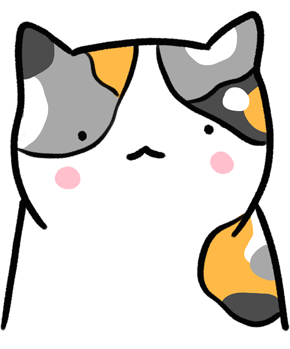 Kawaii Kitty Head' Sticker