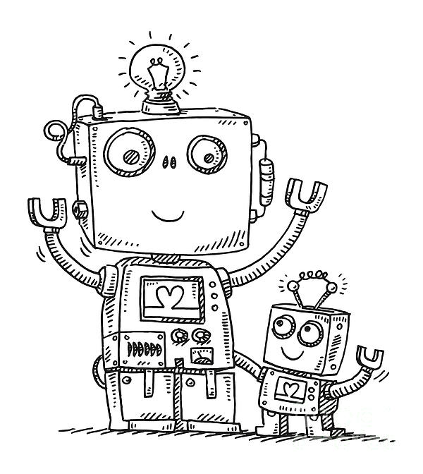 https://images.fineartamerica.com/images/artworkimages/medium/3/cute-robot-dad-and-son-love-drawing-frank-ramspott.jpg